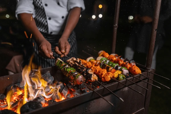 Barbecue in Almen bij Landgoed Ehzerwold